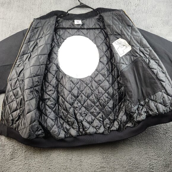 Vintage Teamsters Canvas Bomber Jacket Men's 2XL 90's Quilt Lined Union USA Made - Picture 8 of 11